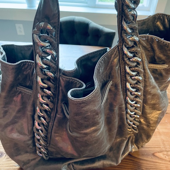 Michael Kors Large Silver purse - Picture 3 of 5